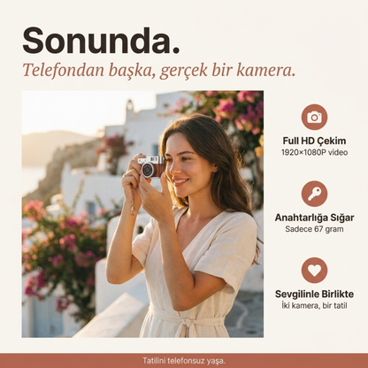 Anılık® Mini Retro Kamera