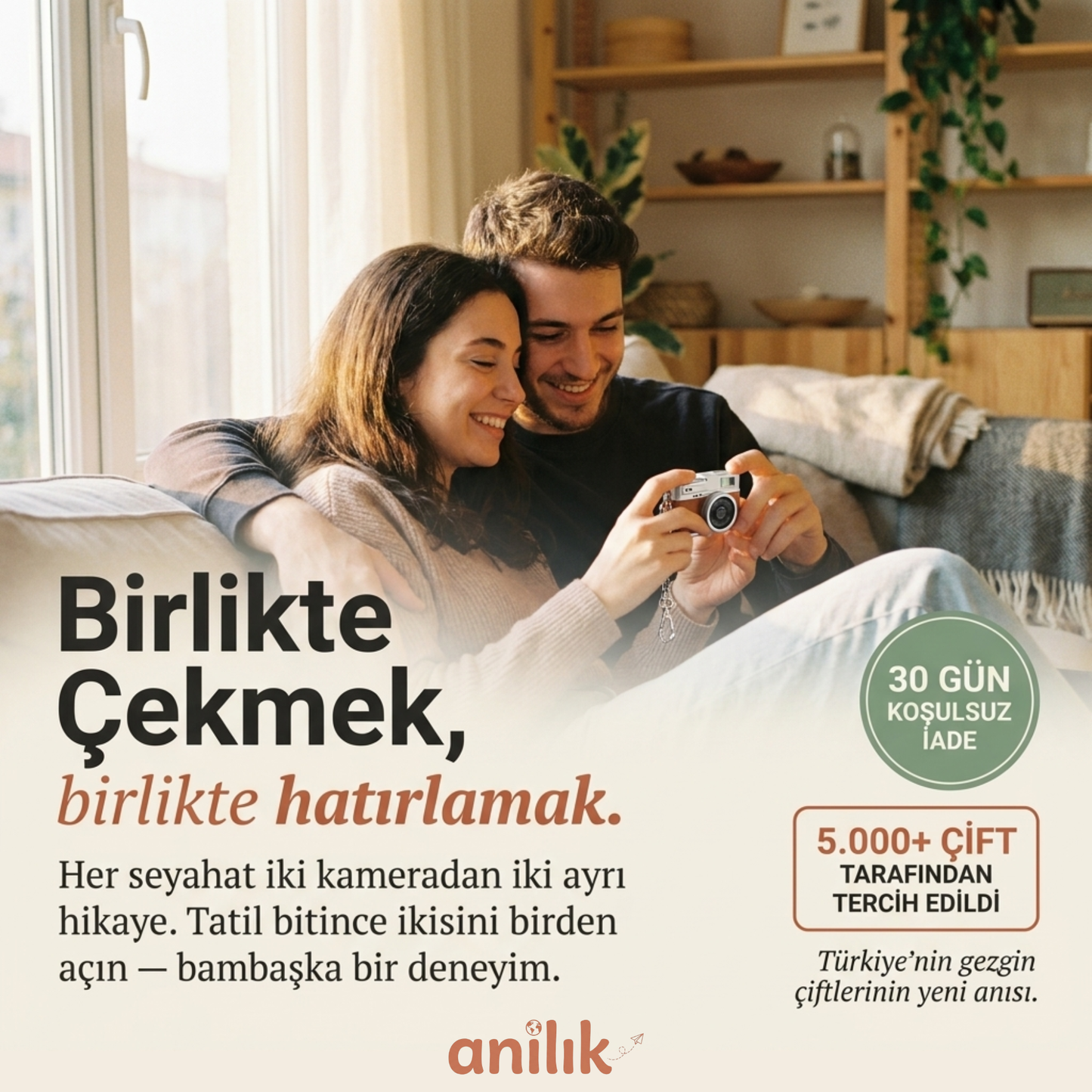 Anılık® Mini Retro Kamera